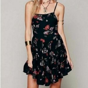 Free People Floral Crinkle Dress